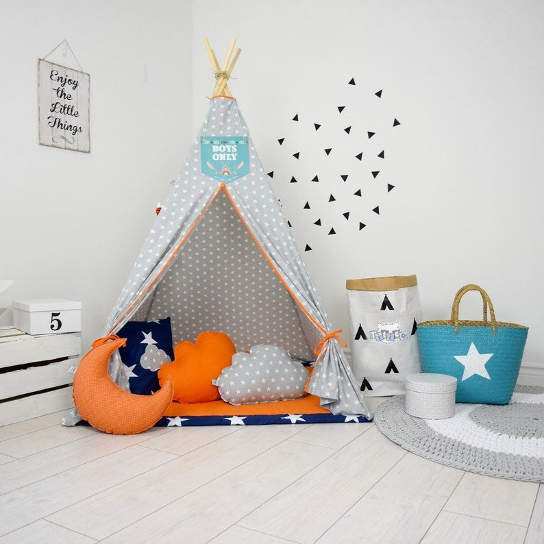 Cabana Teepee Cinza