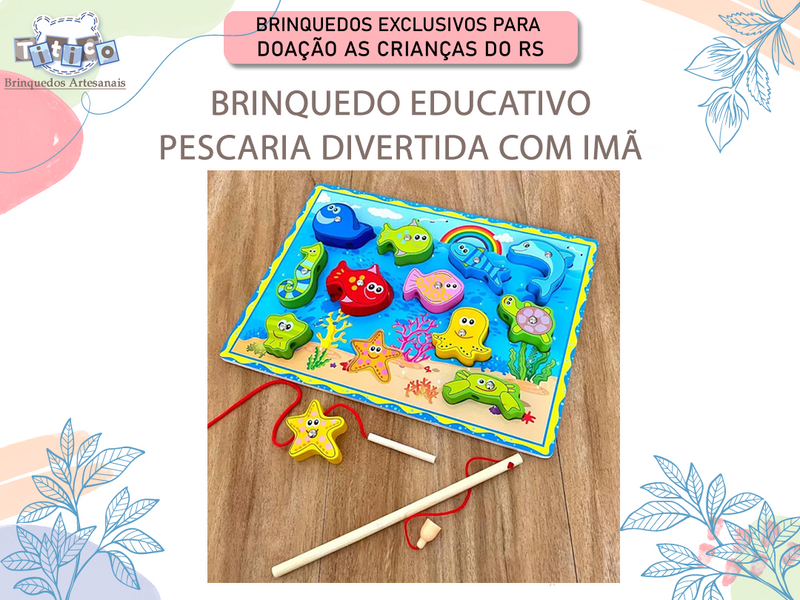 Brinquedo Educativo Pescaria Divertida